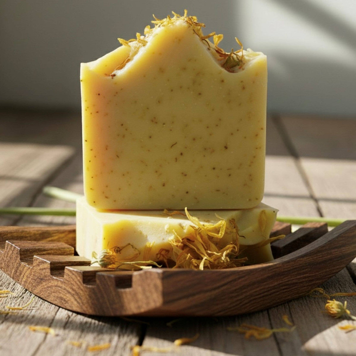 Calendula Lemongrass Handmade Soap Bar NATURAL VEGAN
