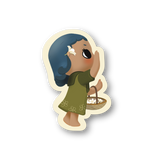 Little Miss Plumeria Sticker