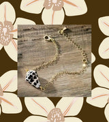 Hebrew Cone Gold Bracelet 