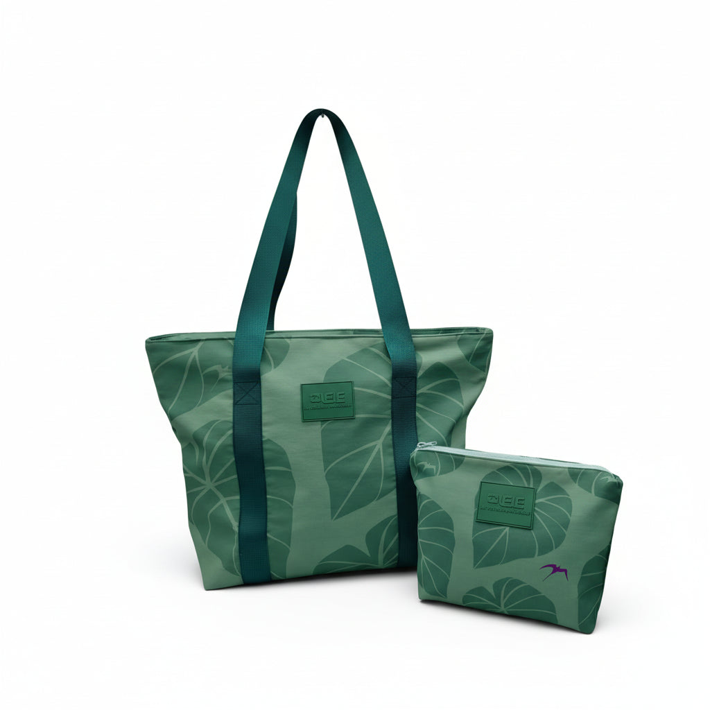 Kalo Collection Nylon Ripstop Tote and Pouch Set