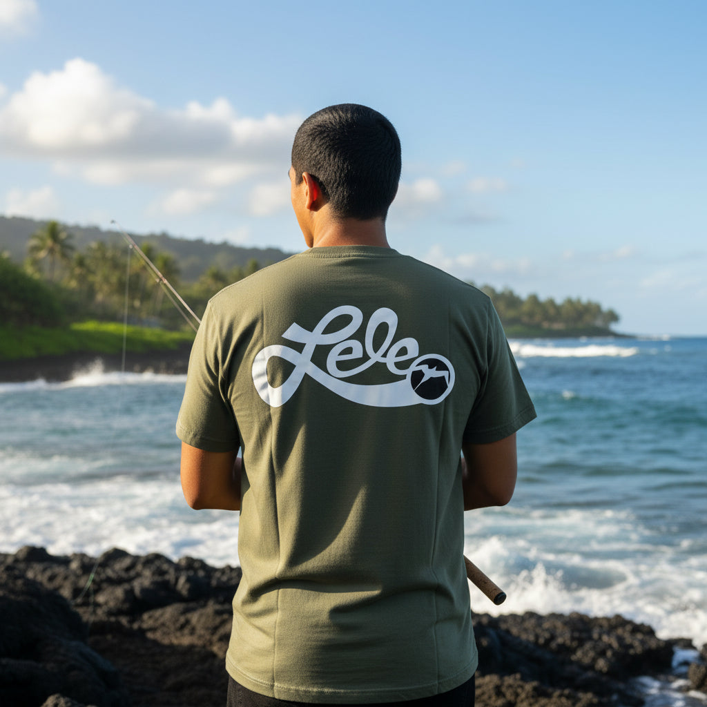 Cursive Lele Logo Heavy Weight Tee – LELE Hawai'i